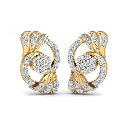 Inara Diamond Earrings in Gold